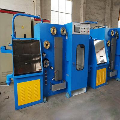 China Mechanical Fine Copper Wire Drawing Machine With Continuous Annealer Maker 30m/S for sale