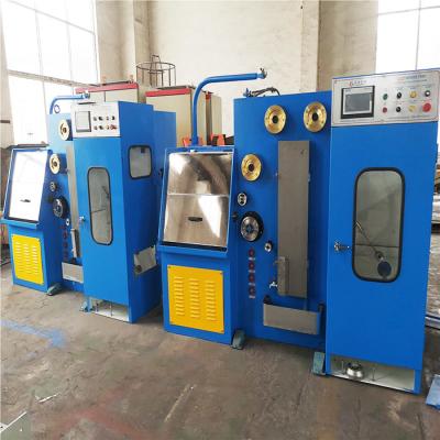 China Horizontal Vertical Type Electric Copper Fine Wire Drawing Making Machine With Online Annealer for sale