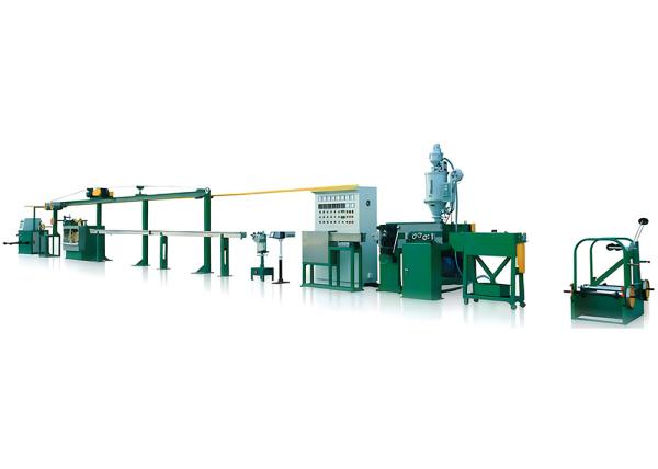 Quality cable extrusion line for wire core diameter 10mm-50mm and finished diameter 15mm-70mm for sale