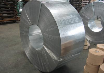 China 30mm 400mm Z10 Z27 Hot Dipped Galvanized Steel Strip Zinc Coating for sale