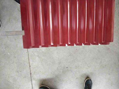 China 17mm Pre Painted Corrugated Roofing Sheet 20mic Zinc Coated Sheet Metal for sale