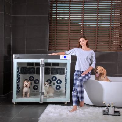 China Plastic Casing Pet Drying Box Large Space OEM Double tempered glass Door for sale