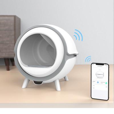 China Cat Smart Toilet automática 220V el ningún sacar con pala, limpieza de uno mismo Cat Litter Box en venta