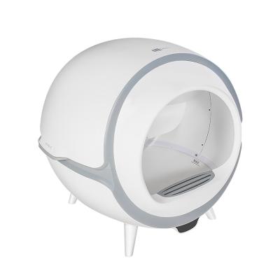 China Automatic Cat Smart Toilet Anti Pinch , 220V Smart Cat Litter Box for sale