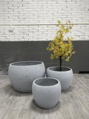 China Factory direct sale waterproof large stock light grey plant pots for garden decorations for sale