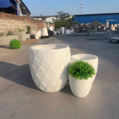 China Factory hot sales light weight outdoor concrete big planter pots for planting trees for sale