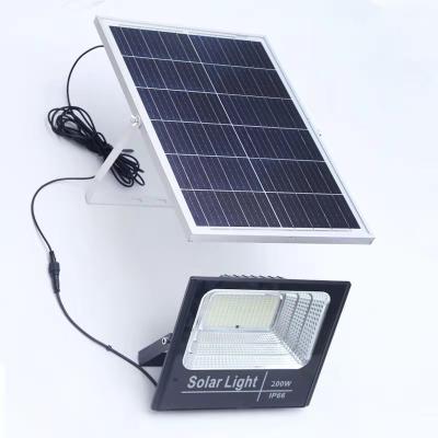 China 100w 200w 300w High Lumen LED Solar Flood Light With Lithium Iron Phoshpate Battery Outdoor Wall Lamp For Garden for sale