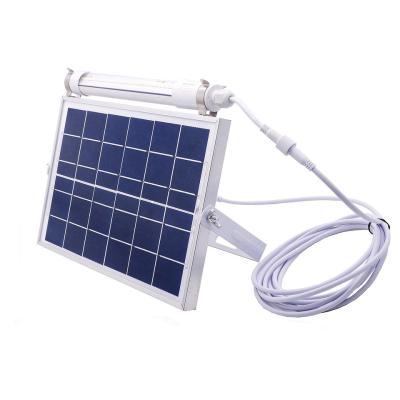 China Cheap Solar LED Lights Indoor Garage Wall Lights Cool White Light With Solar Panel Te koop