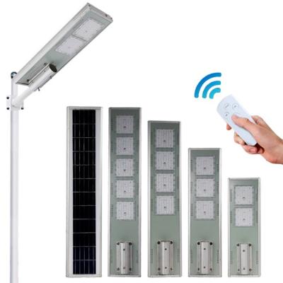 China 100-200W Aluminum Shell Intergrated Solar Street Light 160LM/W LED High Brightness Street Light Cold White for sale