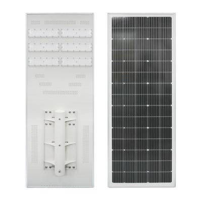 China 150W Automated Solar LED Street Light 3030 Chips 12.8V LiFePO4 Battery for sale