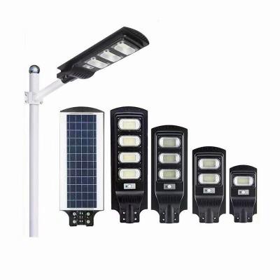 China Dusk To Dawn All In One Solar Lamp Motion Sensor IP65 6000K Plastic Shell for sale