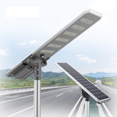 China Post de luz 30-200W painel solar luz de rua com bateria de lítio tudo em um design à venda