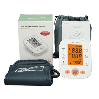 China 3.46in LCD Medical Portable Blood Pressure Cuff Bp Measuring Instrument USB Interface for sale