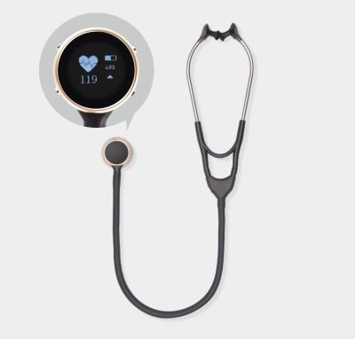 China Doctor Stainless Steel Digital Stethoscope Intelligent Medical Equipment for sale