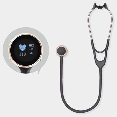 China Stainless Steel Digital Stethoscope Heart Ecg Single Head Professional Medical for sale