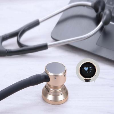 China Sound Tracks Recording Digital Smart Bluetooth Stethoscope For Trained Doctors for sale