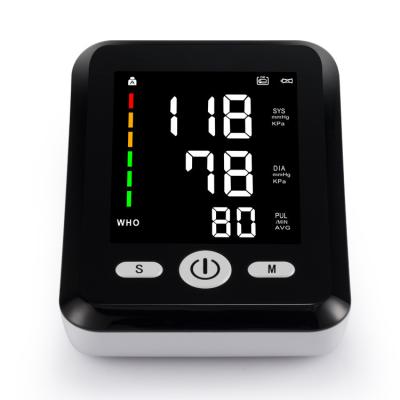 China Black Home Blood Pressure Device Automatic Shutdown With One Button Measurement for sale