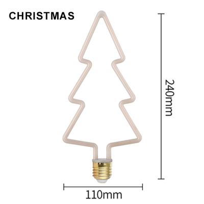 China Christmas Tree E27 Led Filament Bulb Dimmable 8w for sale