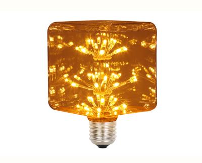 China Child Bedroon 3w Decorative Filament Light Bulbs G80 Ice Square Glass for sale