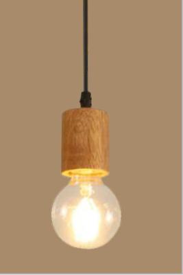 China Professional Pendant Light Bulb Socket E26 / E27 Ip20  Wooden Material for sale
