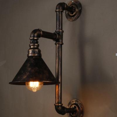 China Water Pipe Wall Light Edison Bulb Fixtures E27 Bulb Wall Lamp Ce Rohs Certification for sale