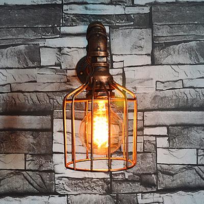 China Personality Edison Bulb Wall Lamp Iron Water Pipe Wall Lamp Bulb Oem Odm Service for sale