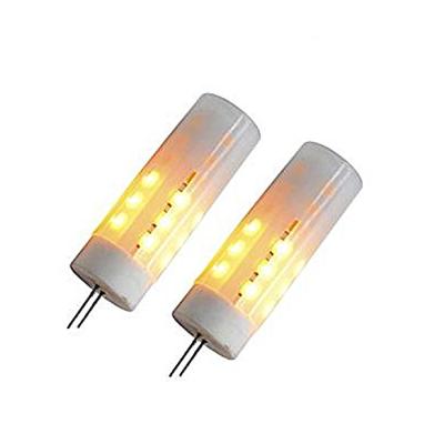 China 2w 1600k Led Flame Effect Flickering Fire Light G4 Flickering Candelabra Bulb for sale