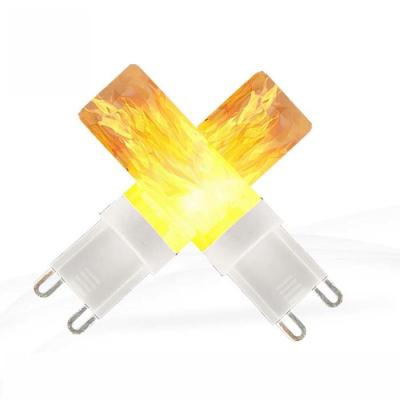 China G9 Led Flame Light Bulb 220-240v 0.5w Flickering Fire Light For Home Decoration for sale