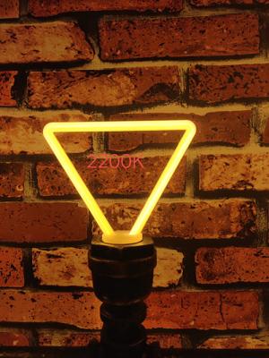 China 400lm 4w Decorative Led Filament Bulbs Triangle Shape Milky Frosted Color for sale