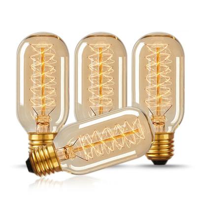 China Vintage Edison Filament Bulbs E27 T45 Luminarias Edison Decorative Light Bulbs 220v for sale