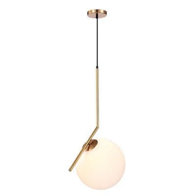 China Morden Loft Glass Modern Pendant Light / Living Room Lamp No Mercury for sale