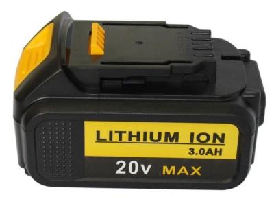 China Portable Dcb180 Dewalt Power Tool Battery 20V 3000mAh For Cordless Drill for sale