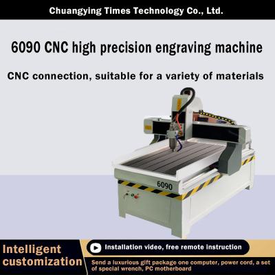 China 6 Head 6090 CNC Engraving Machine 4 Axis Cnc Wood Lathe Machine for sale