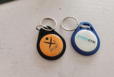 China 13.56Mhz NFC Key Ring Tag Smart RFID Keychain NFC215 Keyfob Epoxy for sale