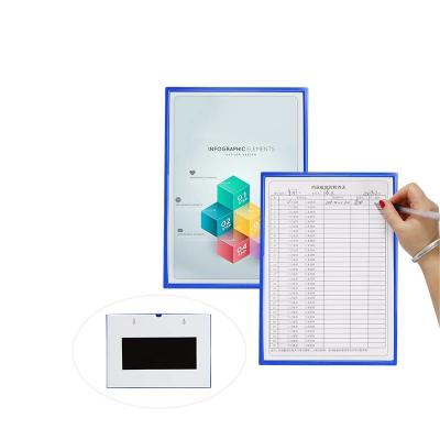 China UCI Magnetic File Pocket Holder Document Display Frame Writable for sale