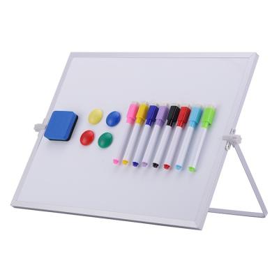 China Desktop Portable Folding Whiteboard Erasable Magnetic Dry Erase Board With Stand for sale