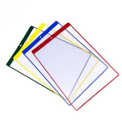China Transparent PVC Wall Mounted Document Holder Magnetic Pocket Folders PH01 Dustproof for sale