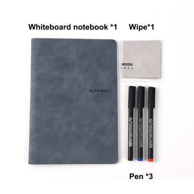 China Custom Whiteboard Notebook Magnetic Dry Erase Notepad With Cover for sale