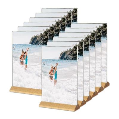 China Odorless Tabletop Photo Frames A4 A5 A6 Transparent Picture Frame for sale