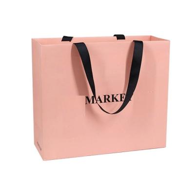 China Heavy-duty Recyclable Paper Bags with Your Logo for Gift Shopping for sale