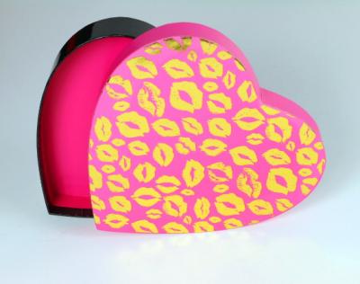 China Chocolate Heart shape Cardboard Package Box for sale