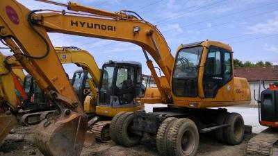 China Used Hyundai Wheel Excavator HYUNDAI 130-5 Wheel Excavator FOR SALE for sale