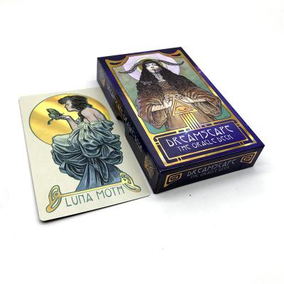 China Entertainment OEM purchase paper tarot deck with book gifts card reader kit tarot tablecloth manual custom tarot for sale