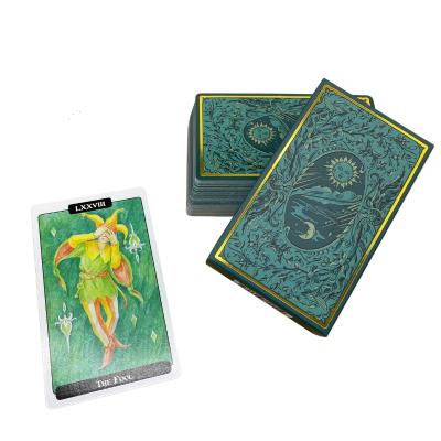 China Wholesale Printing Entertainment Gold Gilt Edges Tarot Cards Pack Romance Tarot Cards With Foil Stamp for sale