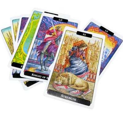China High Quality Entertainment The Wild Wooden Color Book Tarot Rider Tarot Deck Oracle Cards Tarot Cards For Black Women for sale