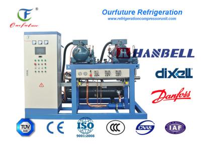 China Refrigerador refrigerado por agua del tornillo de R22 Hanbell Glyco para la cadena fría logística en venta