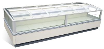 China Energy Saving Food Display Cabinets Supermarket Fridges And Freezers With Sliding Glass Lid for sale