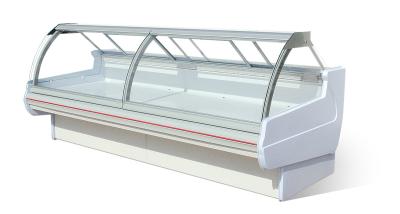 China Remote Type -1-5 ℃ Fresh Meat Food Display Cabinets Produce Display Coolers for sale