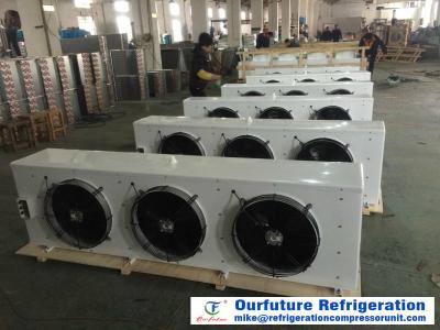 China Evaporador de alumínio da aleta do tubo de cobre de armazenamento frio de unidade refrigerando de sala da eficiência elevada à venda