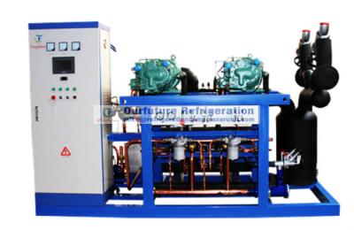 China Unidade do compressor do parafuso da baixa temperatura de sala fria para a sala fria de -18℃, R404a, compressor à venda